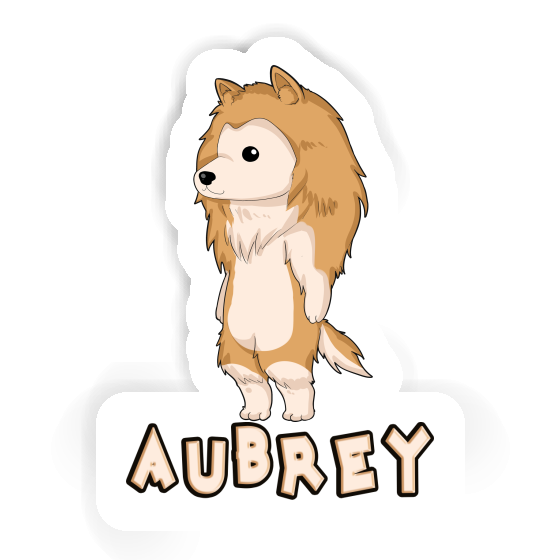 Aubrey Sticker Collie Laptop Image