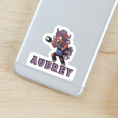 Sticker Aubrey Rocking Unicorn Laptop Image