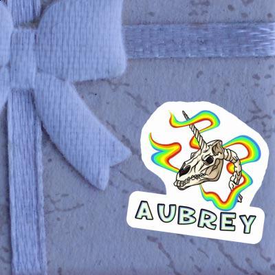 Sticker Unicorn Skull Aubrey Laptop Image