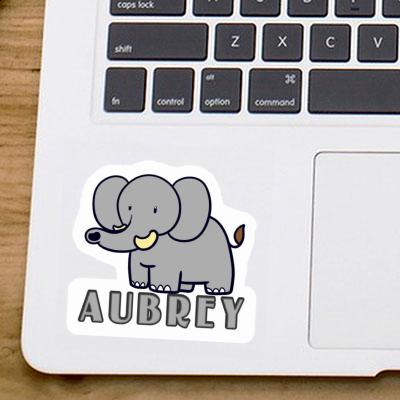 Éléphant Autocollant Aubrey Image