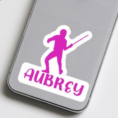 Aubrey Autocollant Escrimeur Laptop Image