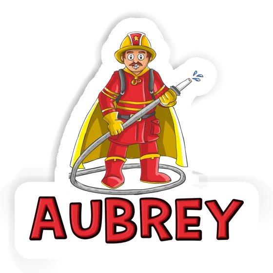 Aubrey Sticker Feuerwehrmann Notebook Image