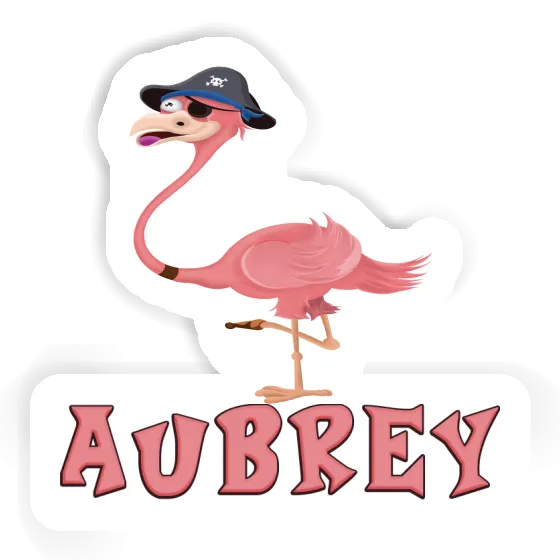 Aubrey Sticker Flamingo Notebook Image