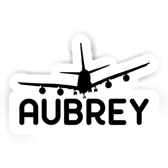 Airplane Sticker Aubrey Notebook Image