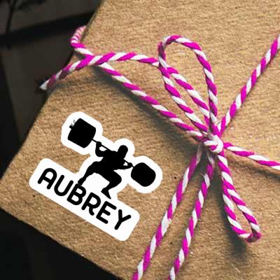 Aubrey Sticker Weightlifter Laptop Image