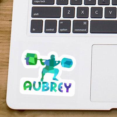 Aubrey Sticker Gewichtheber Notebook Image