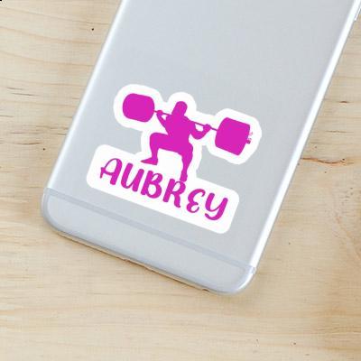 Weightlifter Sticker Aubrey Laptop Image