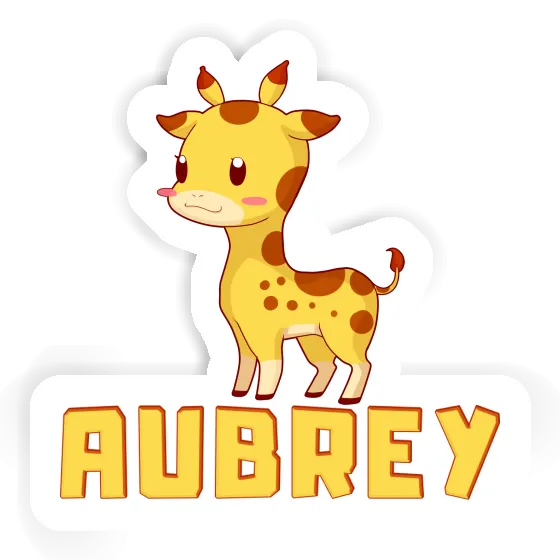 Autocollant Aubrey Girafe Laptop Image