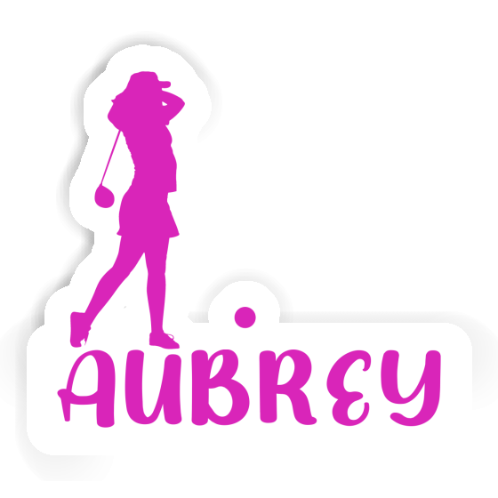 Autocollant Golfeuse Aubrey Laptop Image