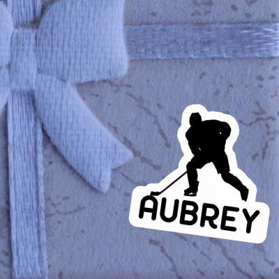 Aubrey Autocollant Joueur de hockey Notebook Image