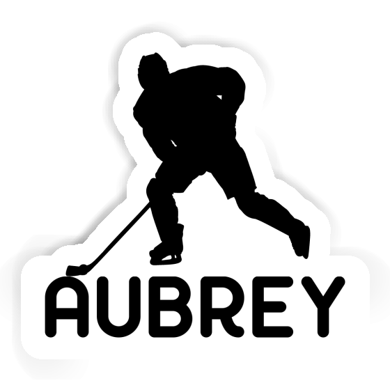 Aubrey Autocollant Joueur de hockey Laptop Image