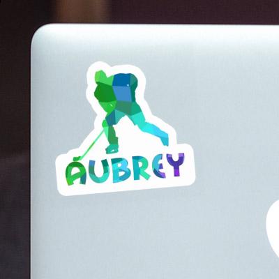 Aubrey Sticker Hockey Player Image