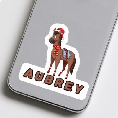 Aubrey Sticker Christmas Horse Gift package Image