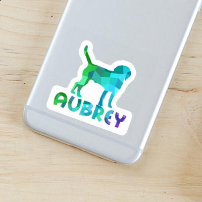 Dog Sticker Aubrey Laptop Image