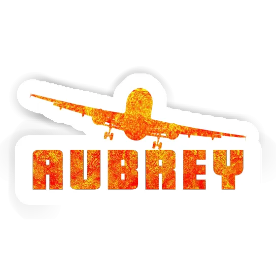 Airplane Sticker Aubrey Laptop Image