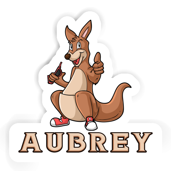 Sticker Kangaroo Aubrey Laptop Image