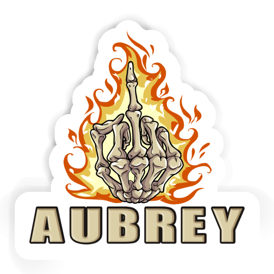 Sticker Aubrey Middlefinger Gift package Image