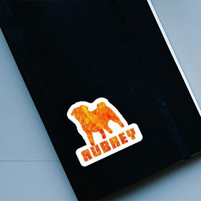 Aubrey Sticker Pug Notebook Image