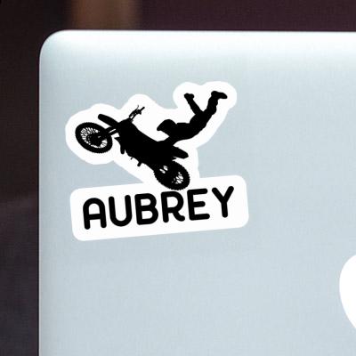 Aubrey Sticker Motocross Rider Laptop Image