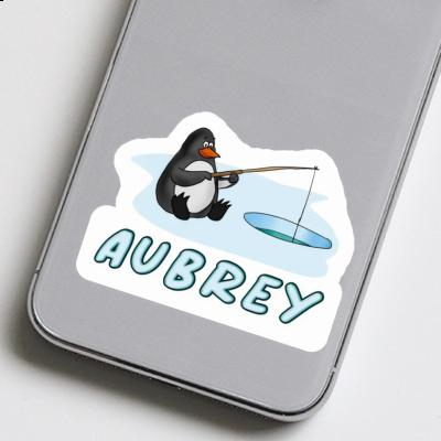 Sticker Aubrey Fishing Penguin Notebook Image