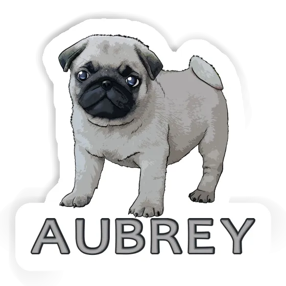 Sticker Pug Aubrey Laptop Image