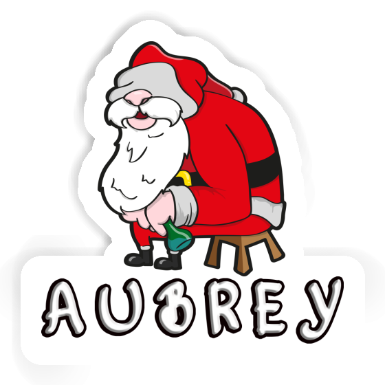 Aubrey Autocollant Père Noël Gift package Image