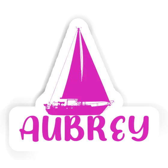 Sticker Aubrey Segelboot Notebook Image