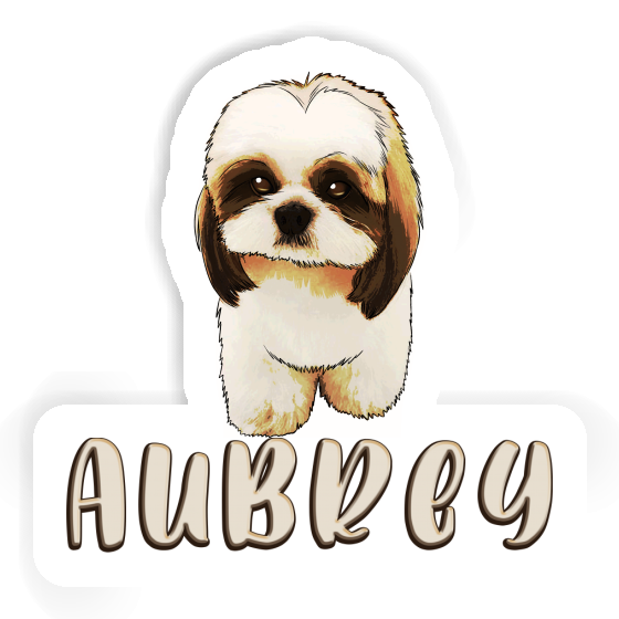 Shih Tzu Sticker Aubrey Laptop Image