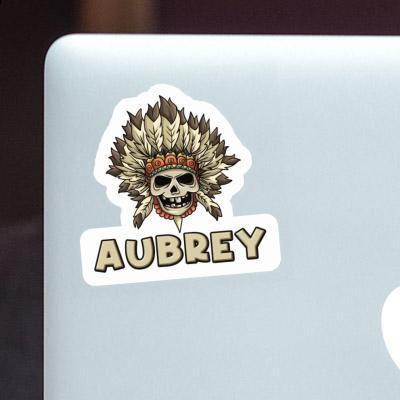 Sticker Aubrey Skull Notebook Image