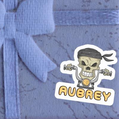 Motocycliste Autocollant Aubrey Image