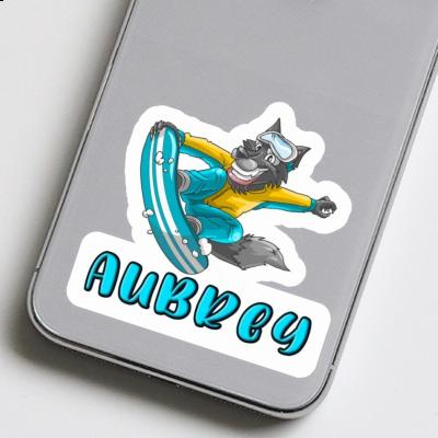 Sticker Aubrey Snowboarder Notebook Image