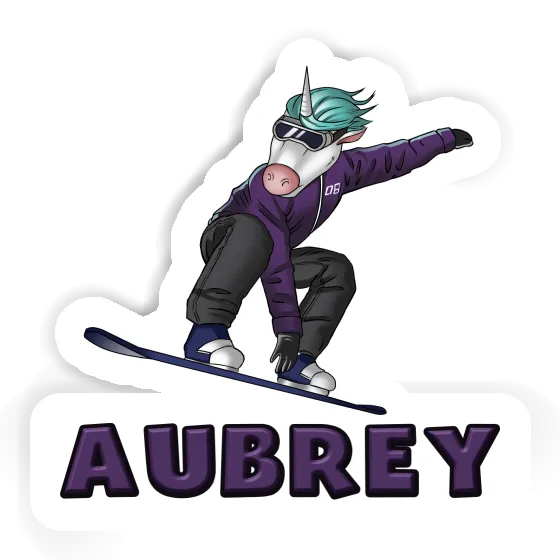 Sticker Snowboarder Aubrey Image