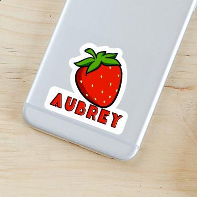 Autocollant Fraise Aubrey Laptop Image