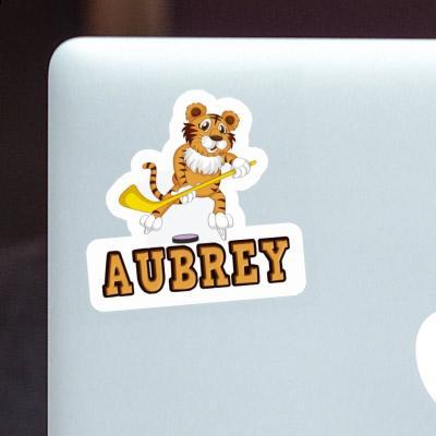 Sticker Ice-Hockey Player Aubrey Notebook Image