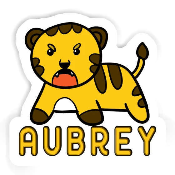 Aubrey Sticker Tiger Image