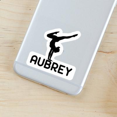 Aubrey Sticker Yoga-Frau Laptop Image