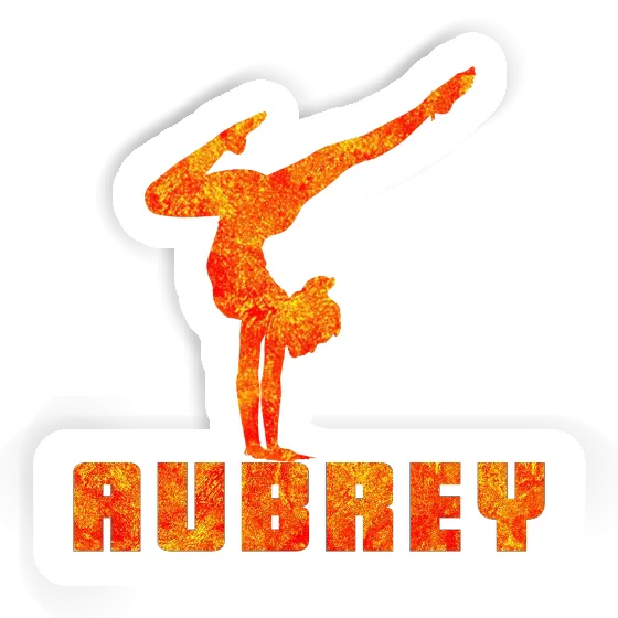 Yoga Woman Sticker Aubrey Laptop Image