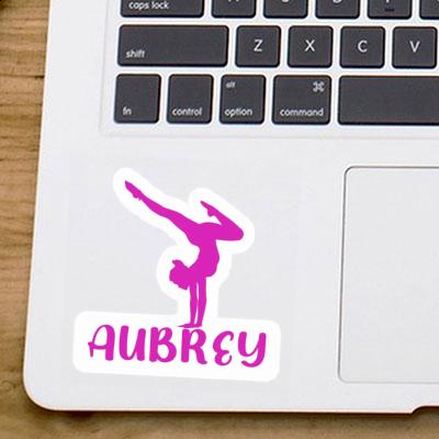 Sticker Yoga Woman Aubrey Notebook Image