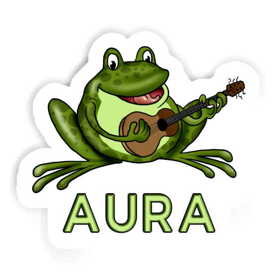 Guitar Frog Sticker Aura