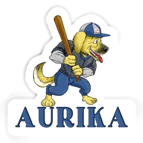 Aufkleber Baseball-Hund Aurika Image