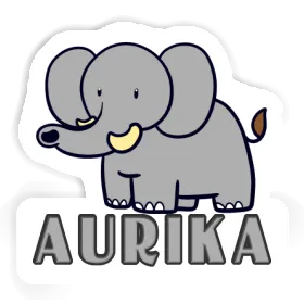 Sticker Elephant Aurika Image
