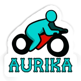 Autocollant Aurika Motocycliste Image