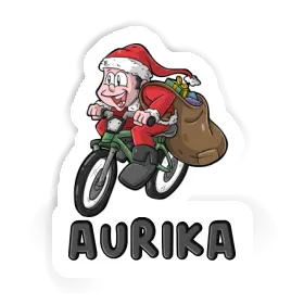 Aufkleber Aurika Fahrradfahrer Image