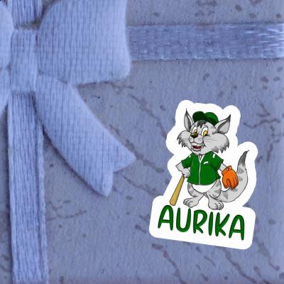 Aurika Autocollant Chat de baseball Notebook Image
