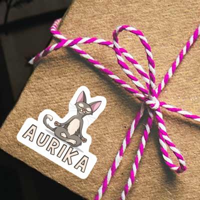 Sticker Aurika Yoga Cat Gift package Image