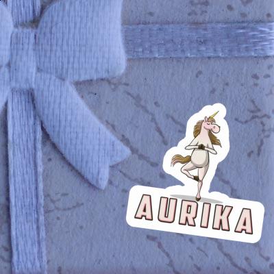 Autocollant Licorne de yoga Aurika Laptop Image