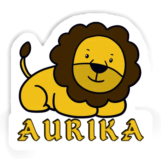 Löwe Aufkleber Aurika Laptop Image