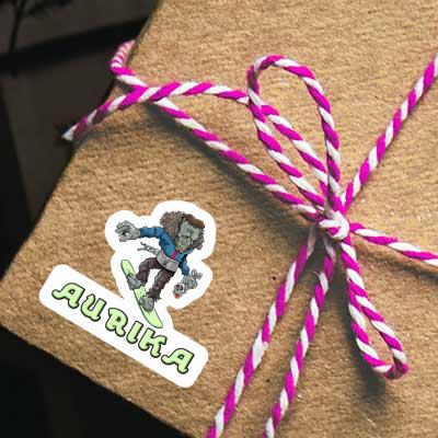 Sticker Snowboarder Aurika Notebook Sticker Snowboarder Aurika Notebook Image