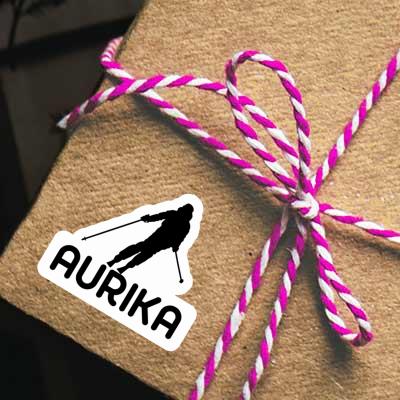 Aurika Sticker Skifahrerin Gift package Image