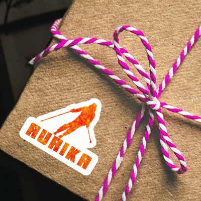 Sticker Aurika Skifahrerin Gift package Image